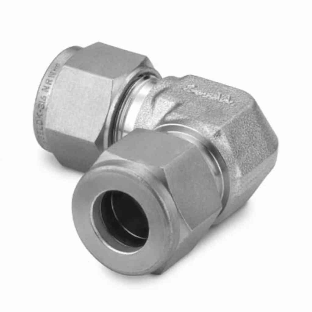 SWAGELOK. SS-10M0-9, Codo de 90 grados, union de caras iguales 10 mm
